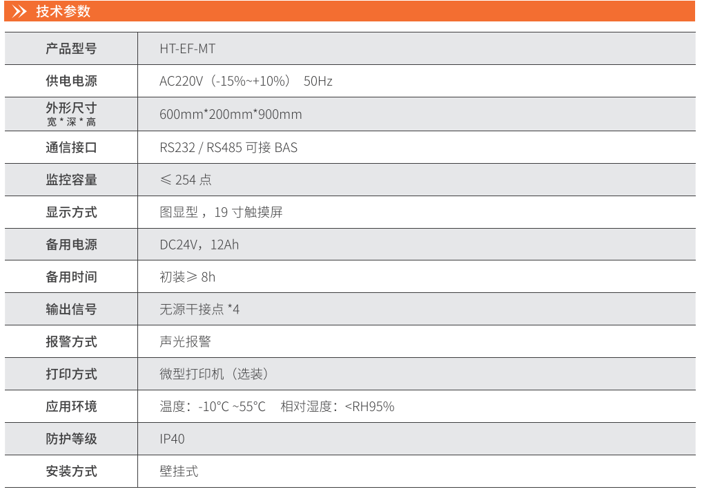 華天電源設備監控器技術參數